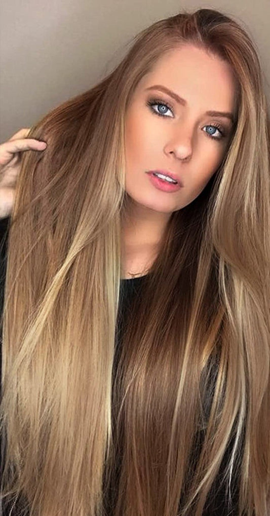 Honey Beige Balayage -  Straight🍯✨
