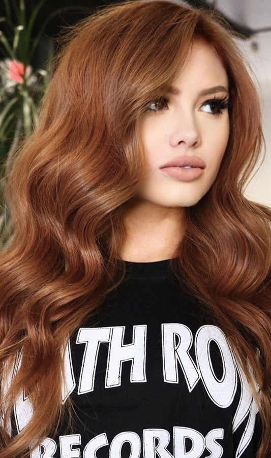 Cinnamon Spice Auburn - Wavy/Curly 🔥✨